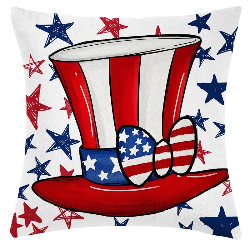 

Новый День Независимости Короткий Флис Принт Украшение для Дома Гостиная Диванная Подушка Наволочка