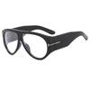Occhiali da Sole Y2K Spicy Girl a Forma di T Aviator Ovali – Stile Streetwear da Donna alla Moda Protezione Solare
