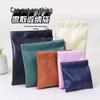 Waterproof PU Leather Makeup Bag with Snap Closure - Portable Storage & Coin Purse