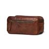 Necessaire de Duas Seções - Marrom Fácil de Transportar para Viagens Diárias
