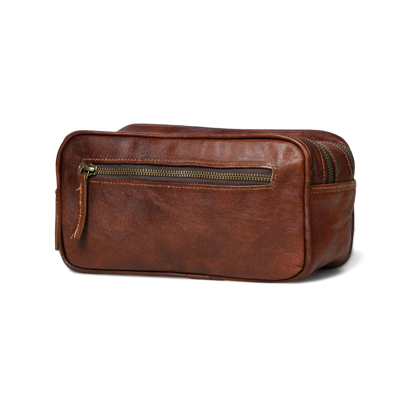 

MaheTri Twin Section Toiletry- Brown Easy to Carry for Everyday Travel One Size коричневый