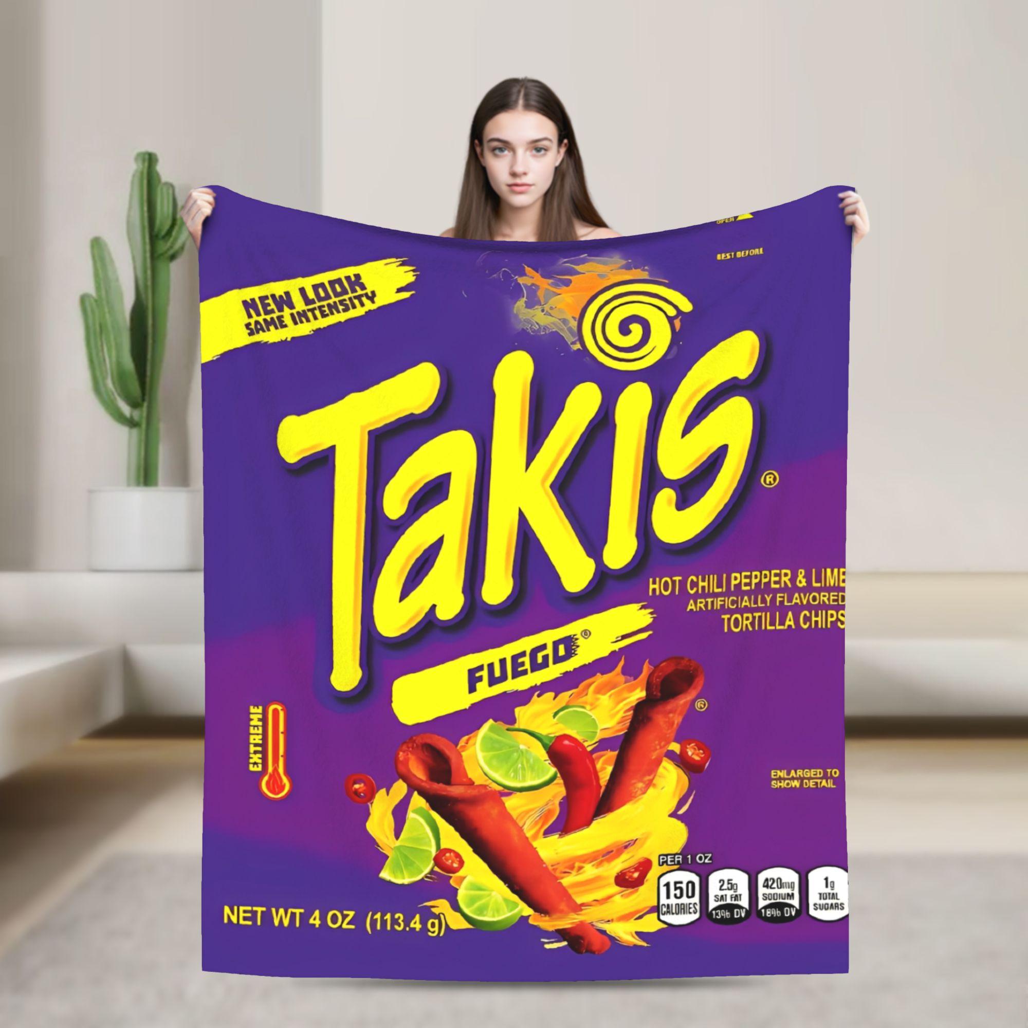 

Плед Takis Chili Chips М який Теплий Оригінальний Плюшевий Плед для Декору Дому Пікніка Фланелевий Покривало для Ліжка 150x180cm