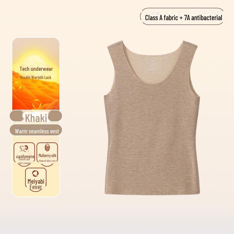 

Женский зимний жилет из немецкого бархата и кашемира - утолщенный флис, класс утепления А XXXL хаки