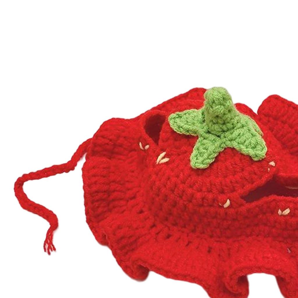 Hat, Handwoven Headband Headwear Comfortable Adjustable with Flower Brim Pet Hat for Costume