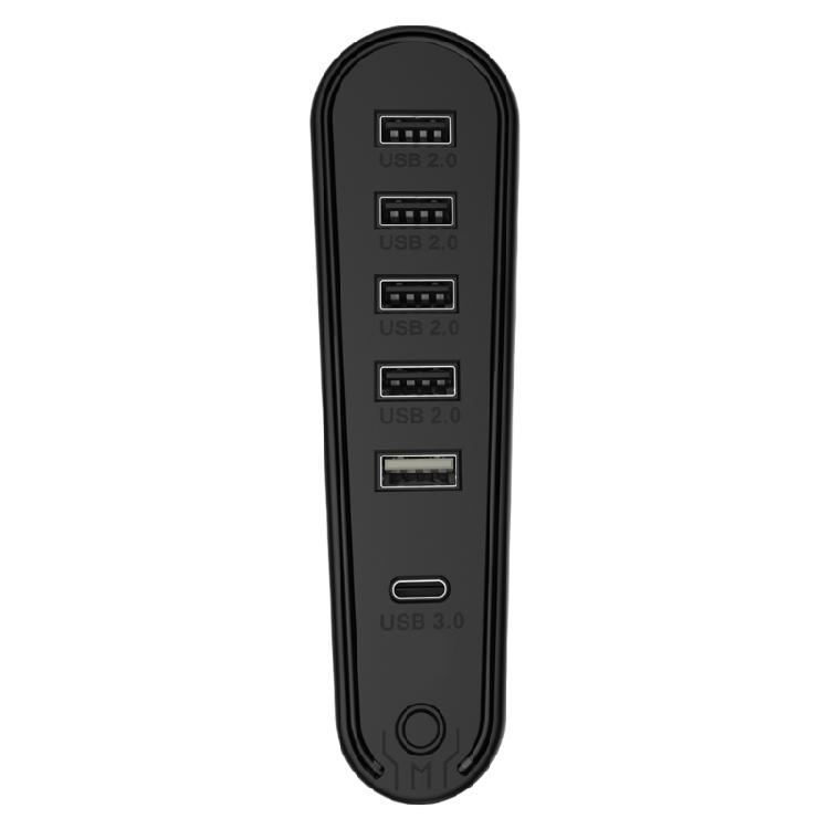 Многопортовый адаптер-хаб для игровых консолей P5 Slim/Professional, 5 режимов светодиодной подсветки, USB-хаб-разветвитель 1
