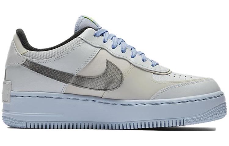 Nike Air Force 1 Low Shadow Pure Platinum Snakeskin Blue Women's CV3027-001