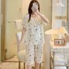 Anti-bumping cotton and silk pajamas women's summer Korean version of small fresh and cool loungewear Japanese students short-sleeved cotton 