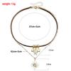 Year Retro Sunflower Star Pendant Necklace Women'S Light Luxury Temperament High-End Sweater Sweater Chain Tide