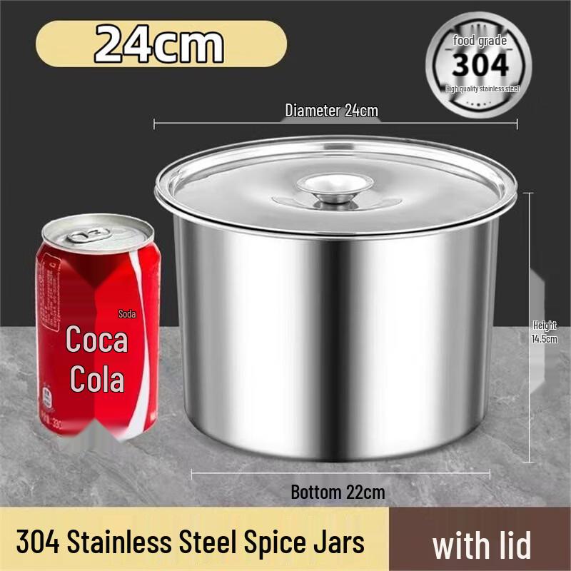 

Jin Jin Lin Commercial 304 Stainless Steel Spice Container Set