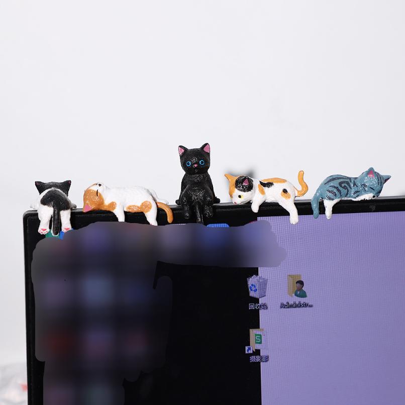 Decorazione Casa Carino Regali da Scrivania Cartone Animato Simulazione Bordo Appeso Gatto Decorazioni per Console Centrale Auto Accessori Auto