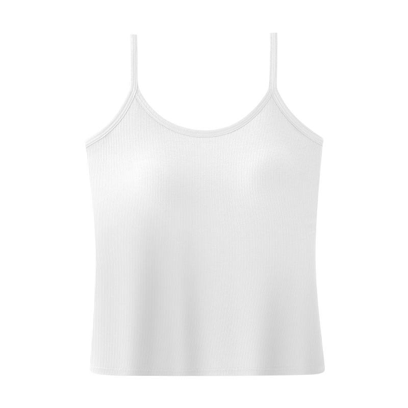 Spring Sleeveless Top with A Halter Top Chest Pad and Base