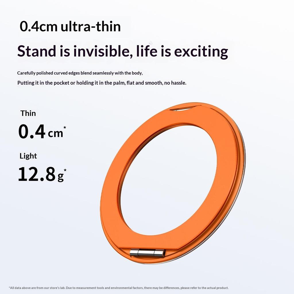 Q11 Ultra Thin Tri-Fold Magnetic Ring Stand Adhesive Mount 360 Degree Rotation Phone Bracket