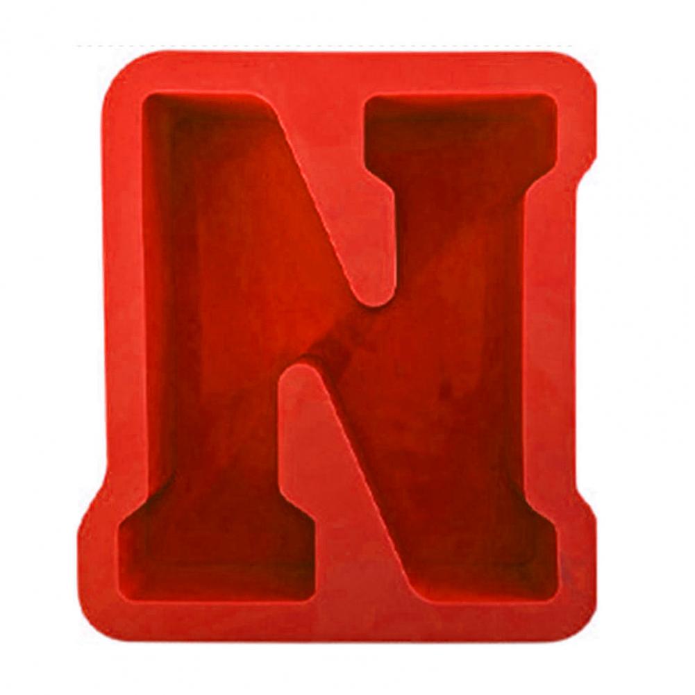 Epoxy Mold Reusable Anti-deformed Easy Demoulding Non-stick Flexible DIY Irregular Form Capital Letter Candle Stencil For Party