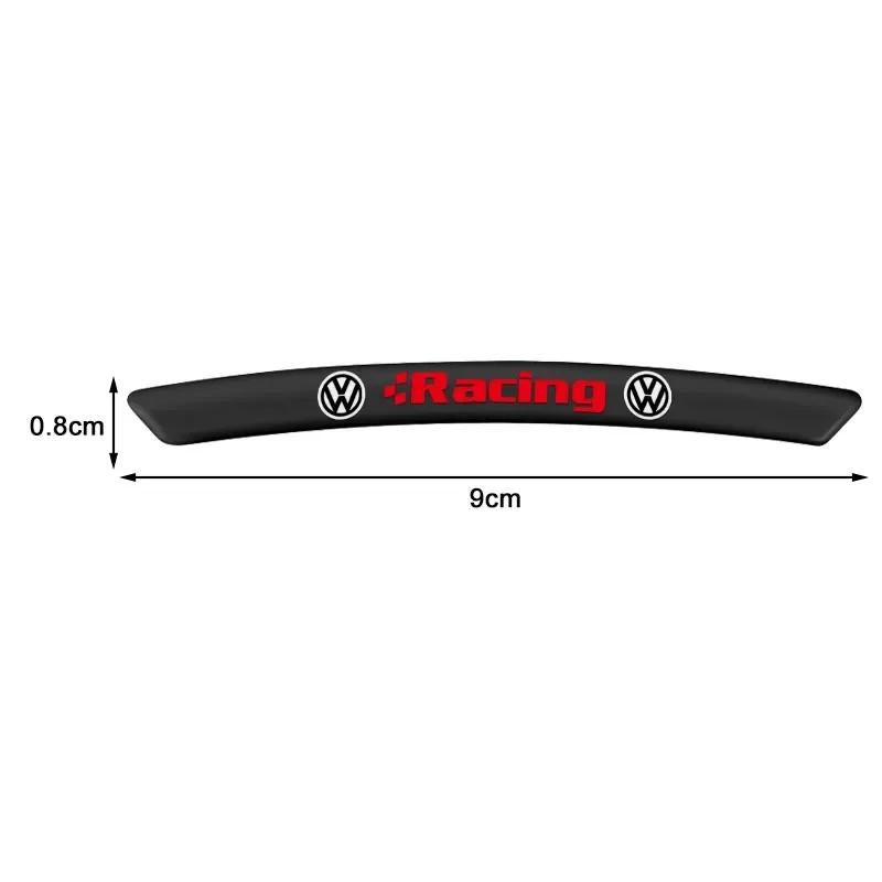 For VOLKSWAGEN VW 2025 Hot 4Pcs Aluminum Car Badge Emblem Wheel Hub Rims Decor 3D Stickers For Volkswagen Golf-5 6 Jetta Lavida