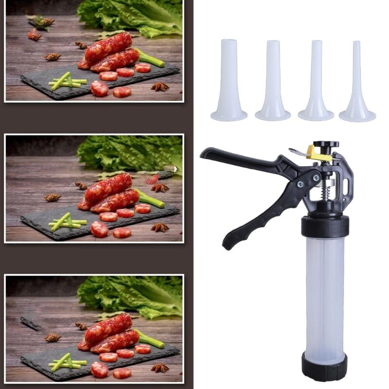 Macchina Riempitrice per Salsicce Manuale Facile da Usare Salami Maker Riempitore a Mano per Salsicce per Appassionati di Cucina