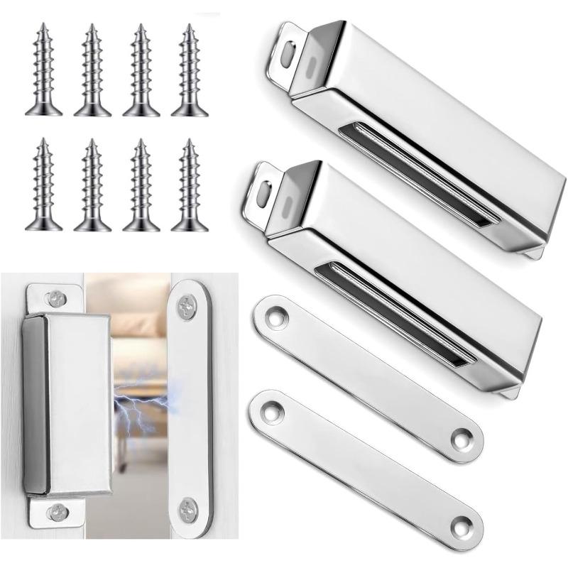 Magnetic Catch Latch Door Lock Heavy Duty Cabinet Magnet Kitchen Latch Catch With Screws Furniture Hardware