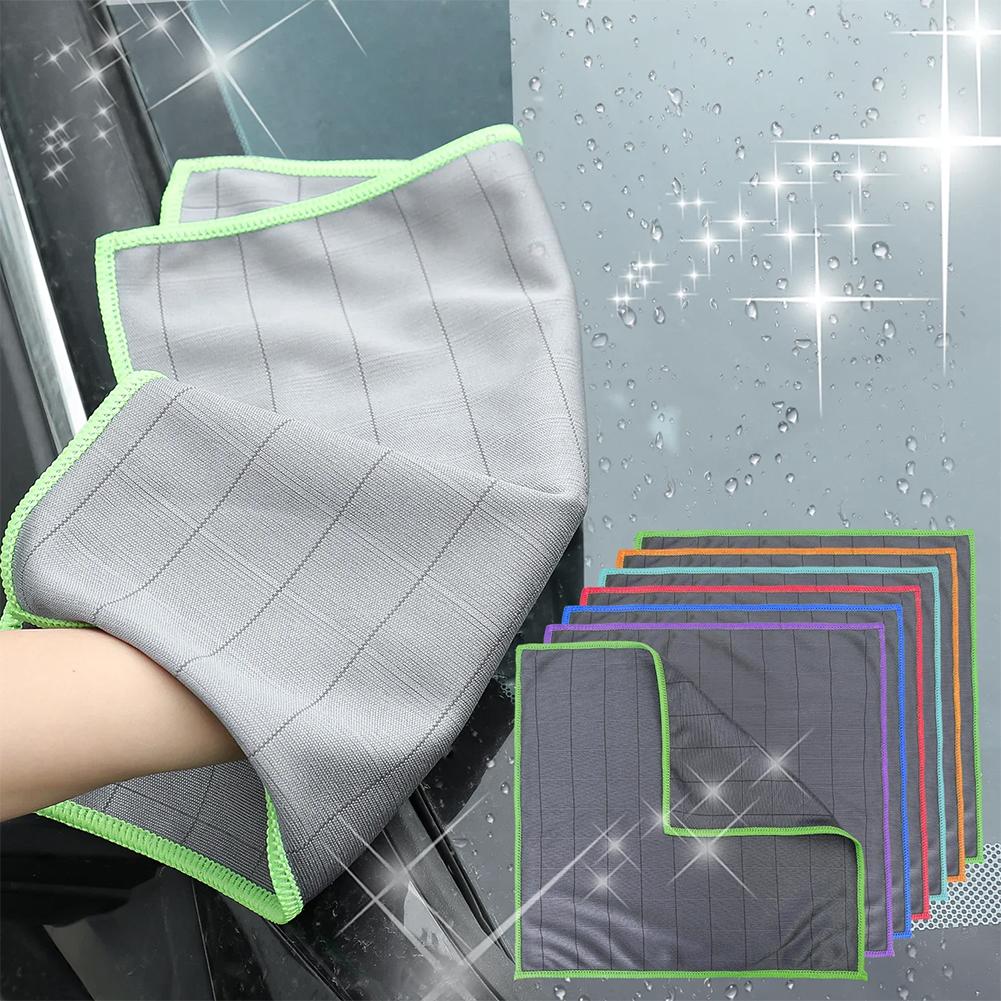 Microfiber Cleaning Cloth, Super Absorbent & Lint-Free Towel for Car Washing, Glass Cleaning, Streak-Free & Oil-Resistant L0U6