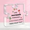 2D Flat, "A Wonderful Hostess Never Doubts, Always Thanks" Acrylic Plaque, Suitable for Wall Decoration, Porch, Room, Villa, Accents Home, Hallway, or