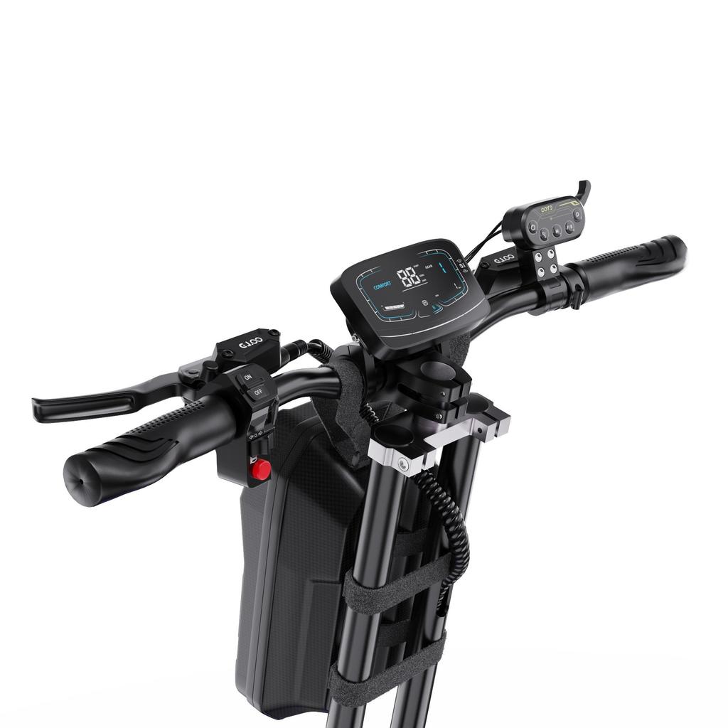 Electric Scooter OOTD 13" 3000Wx2 Dual Motor 60V 31.2AH Max Range 100Km Load 150Kg Black T90