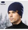 Men's Double-Layer Knitted Wool Hat for Autumn/Winter - Velvet Lined for Warmth and Cold Protection