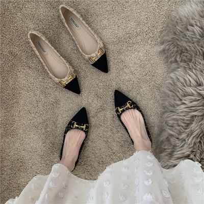 Fashion Stylish Women's Flat Shoes Pointed Luxury Soft Soled Comfortable Women's Loafers