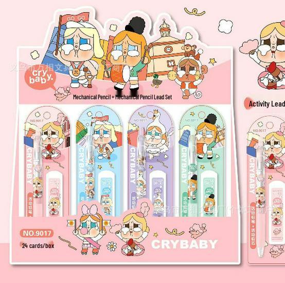 Hello Kitty No-Sharpen Click Pencil Set with Refills for Kids & Students
