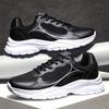 Zapatillas de tenis para hombre, zapatillas deportivas ligeras para estudiantes, zapatillas para correr con suela acolchada, zapatillas deportivas informales para caminar y trotar en color negro
