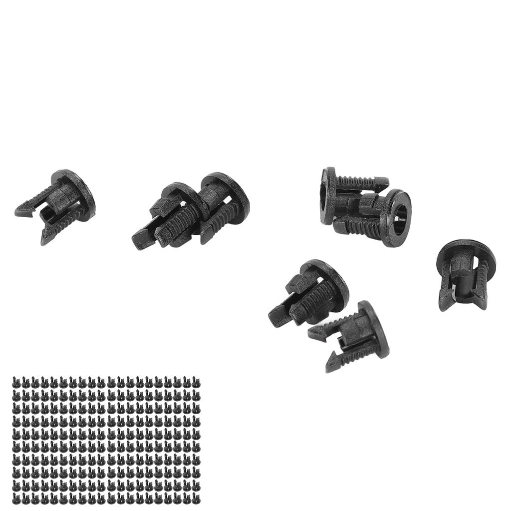 200 sztuk Uchwyt na diodę LED 3mm Uchwyt na lampę LED Nylon66 Czarny Montaż na panelu Klips na LED