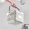 Hand-held Bath Basket Dual Compartment Storage Basket New Toiletries Basket  Household