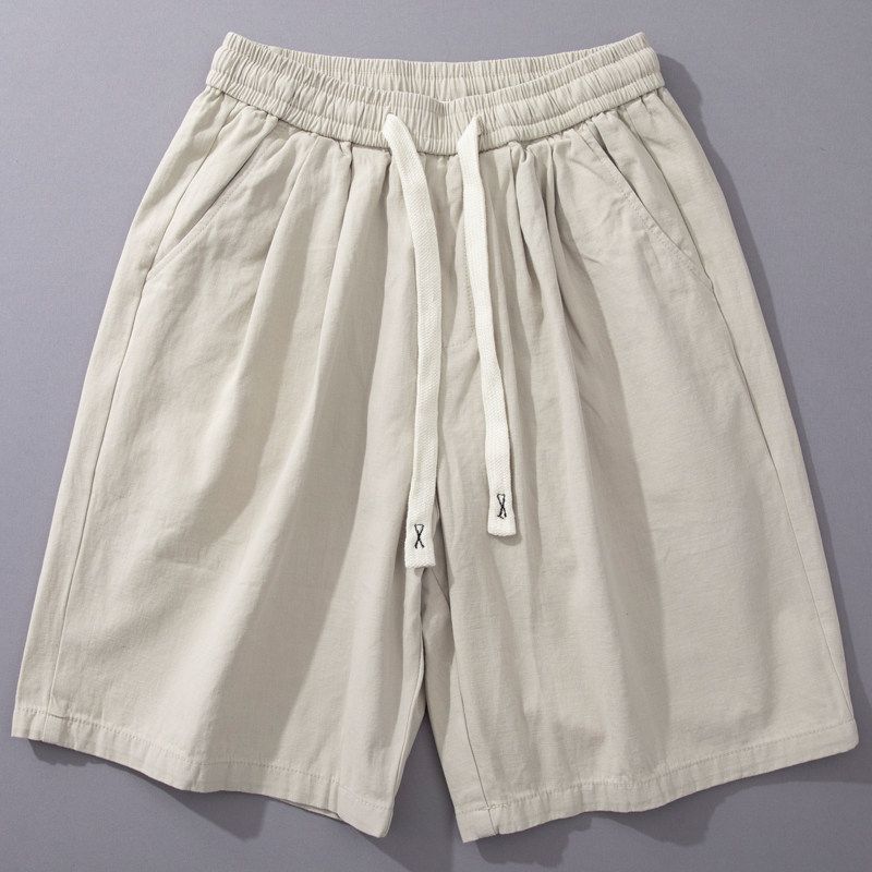 Trendy Japanese Style Drawstring Minimalist Easiest for Match Casual Shorts