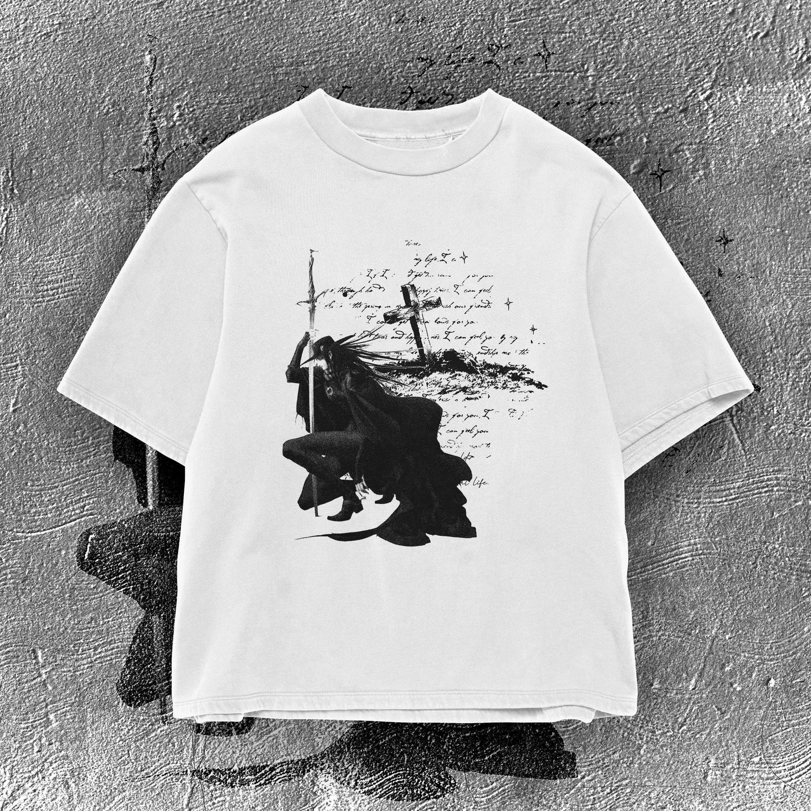 Vampire Hunter D Gothic Graphic Tee | 90s Retro Dark Anime Shirt S