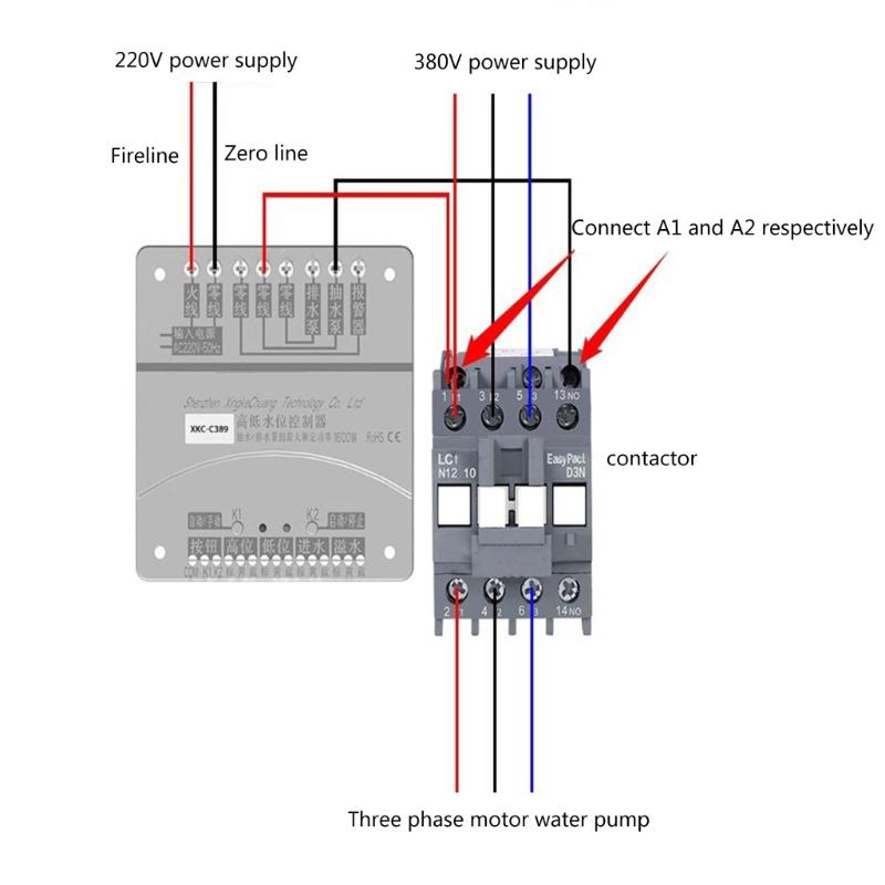 Non-Contact Water/Liquid Level Sensor  for Industrial Production, Aquarium, Agriculture, Gardening,DC12V 24V AC110-220V