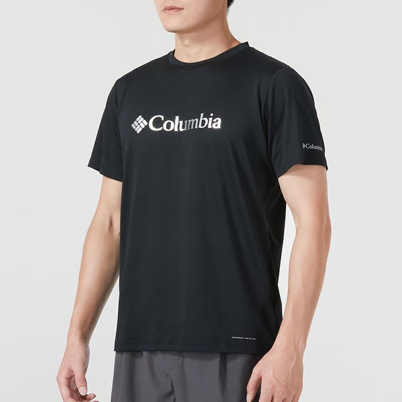 Columbia Men's Round Neck Short Sleeve Cotton T-Shirt