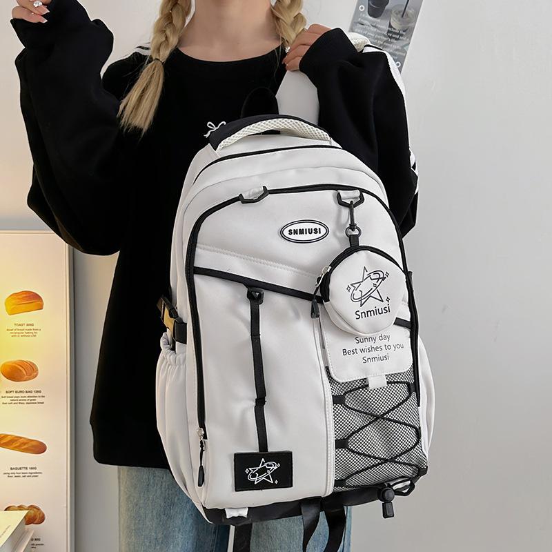 Male and Female Students Schoolbags Elementary School Students Junior High School Students High School Large Capacity Backpacks