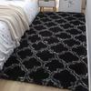 Fluffy Long Pile Area Rug, , Non-Slip, Soft Bedroom Bedside Carpet, Cozy Nordic Style Home Decor for Living Room Sofa or Bay Window