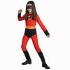 Superhero Agent Girls' Cosplay Jumpsuit for Festivals & Parties