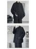 Herren Langarm Leinen Chinesische geknöpfte Hanfu Tang Jacke, Übergröße