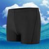 Men's Quick-Dry Competitive Swim Trunks: Anti-Embarrassment Square Leg, Short Length, Plus Size Available