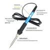 60W Adjustable Temperature Electric Soldering Iron with Switch - US Standard Solder Pen Kit for Home Repair