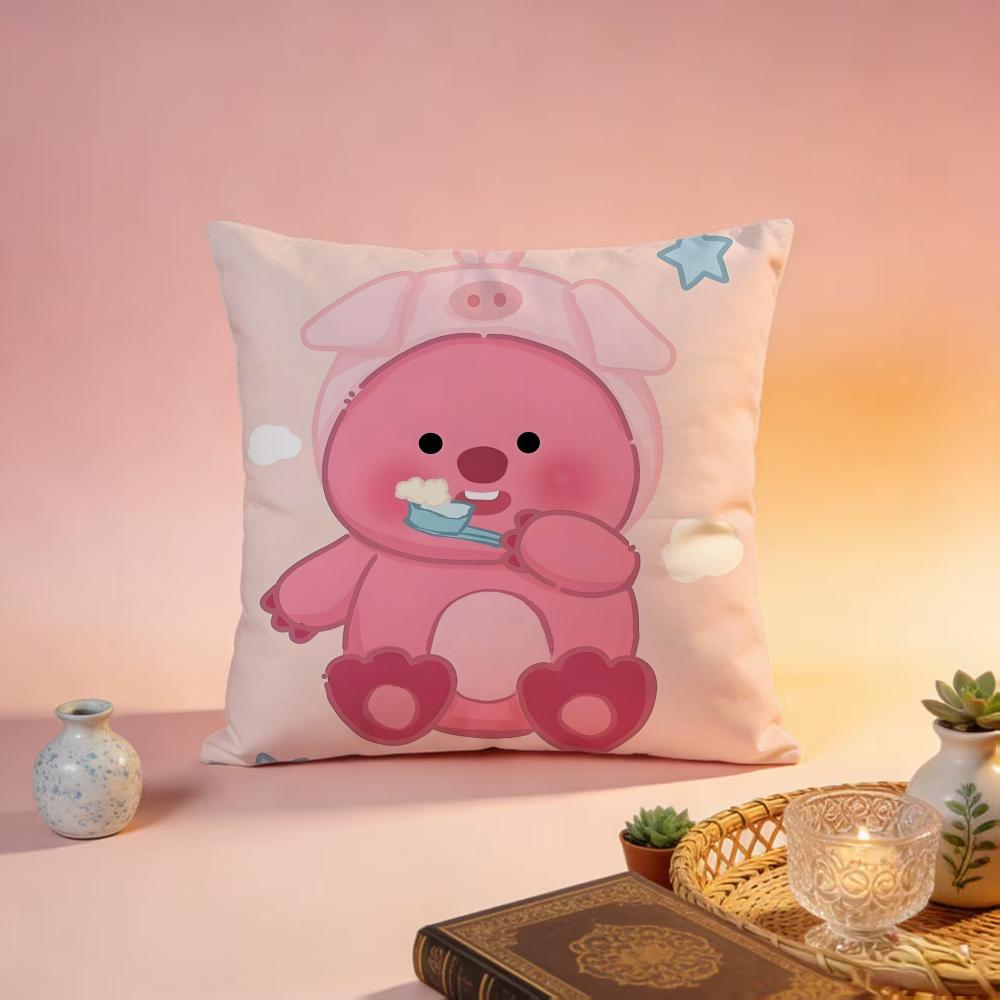 Trending LLoopyable Cushion Cover Premium SkinFriendly Pillow Case MultiPurpose for Home Office Travel
