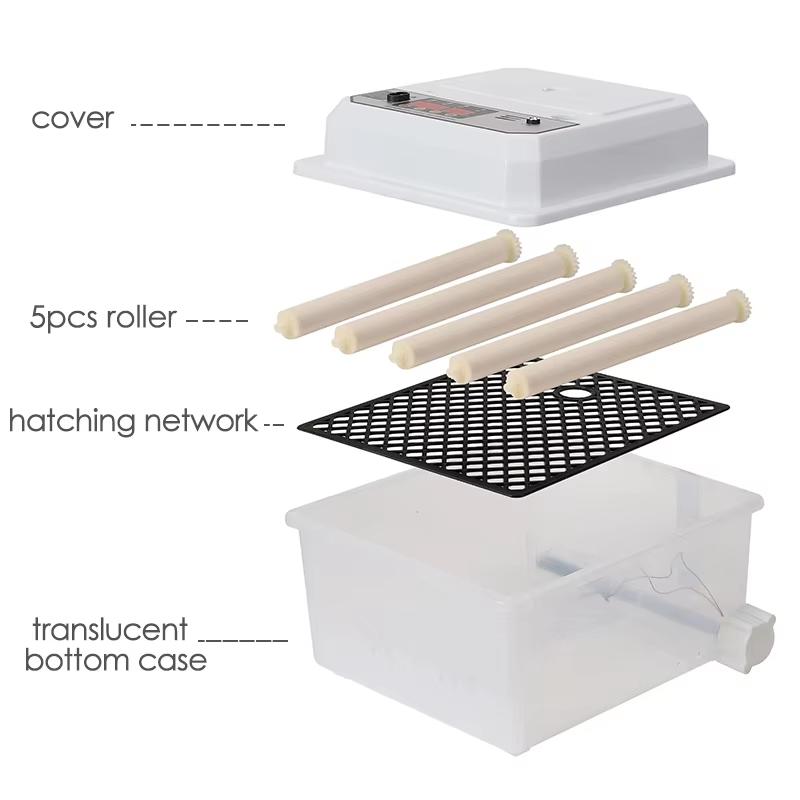 16 Eggs Farm Poultry Fully Automatic Turning Egg Incubator Dual-Electric Mini Household Brooder For Chicken Goose Duck Egg Birds