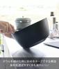 Yamazaki Cooking Bowl L, Microwave Safe, Black, W24.9×D24.9×H12.4cm, Tower Series, Dishwasher Safe, 1390
