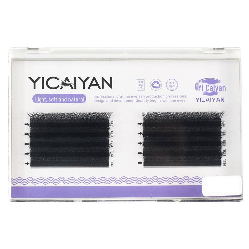 

0,05y Плетеные шелковые норковые ресницы для мягкого, естественного взгляда YY 10 Rows 0.05 Thickness B Curl