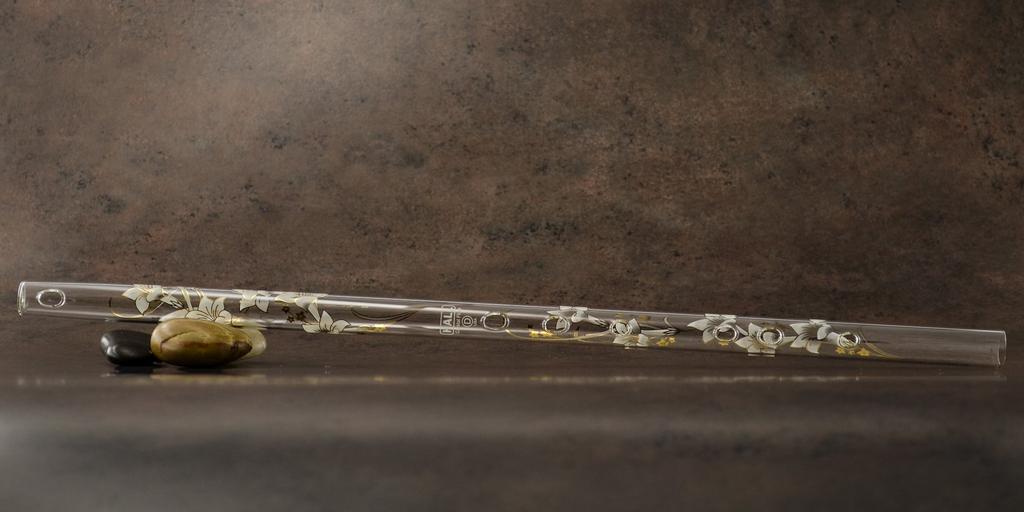 HALL CRYSTAL Flute D Offset D 553mm Long Lily, Model, Clasp,