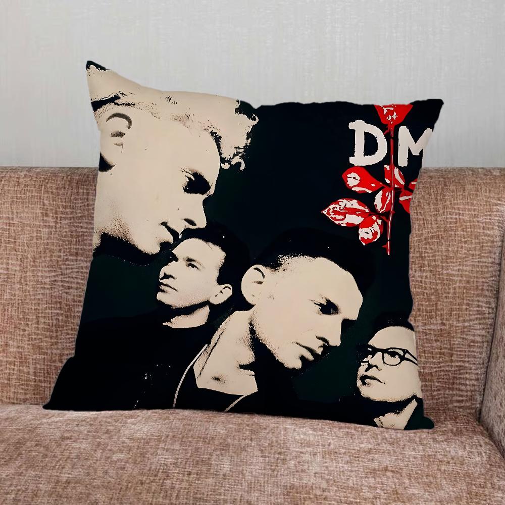 Band D-Depeches Modes Pillow Case For Home Bedroom Car Office Decoration Living Room Sofa Cushion Cover Suitable 16x16Inch
