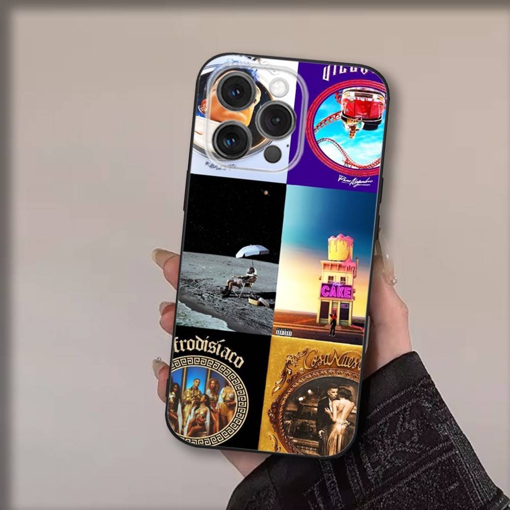 Singer R-Rauws A-Alejandro Phone Case For iPhone 17,16,15,14,13,12,11,Pro,Max,Plus,Air,X,XS,XR,SE,8,7,Mini,Soft Black Funda