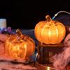 Halloween Decoration LED Glowing Pumpkin Halloween Dressing Props Desktop Ornaments