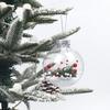 8cm Transparent and Drop-Resistant Colorful Christmas Ball Ornaments - Set of 24 for Tree and Window Decorations