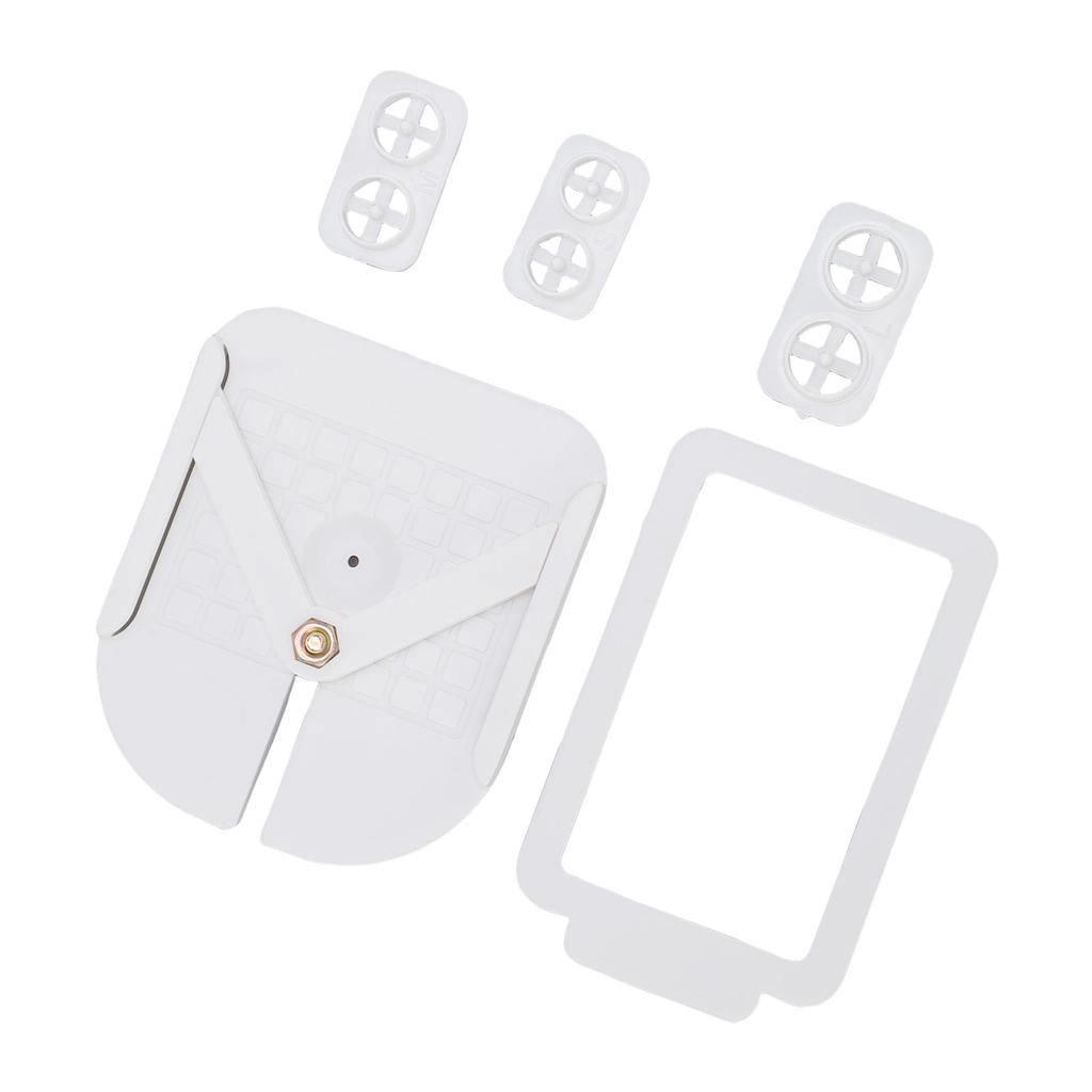 Stecker-Einbettungswerkzeug-Set Kunststoff 3 Größen Rund Tonstecker-Ausstecher V-Form Positionierungswerkzeug für Tonschmuck Ohrring