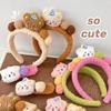 Colorful Lamb Headband Anti-Slip Soft Plush Face Washing Hair Pin Cartoon Bear Decor Makeup Hair Hoop